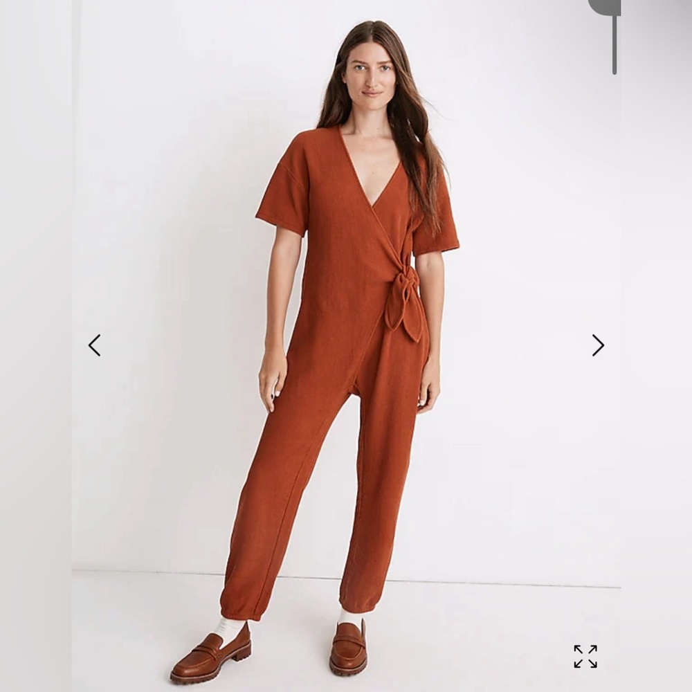 Madewell Burt Orange Jumpsuit